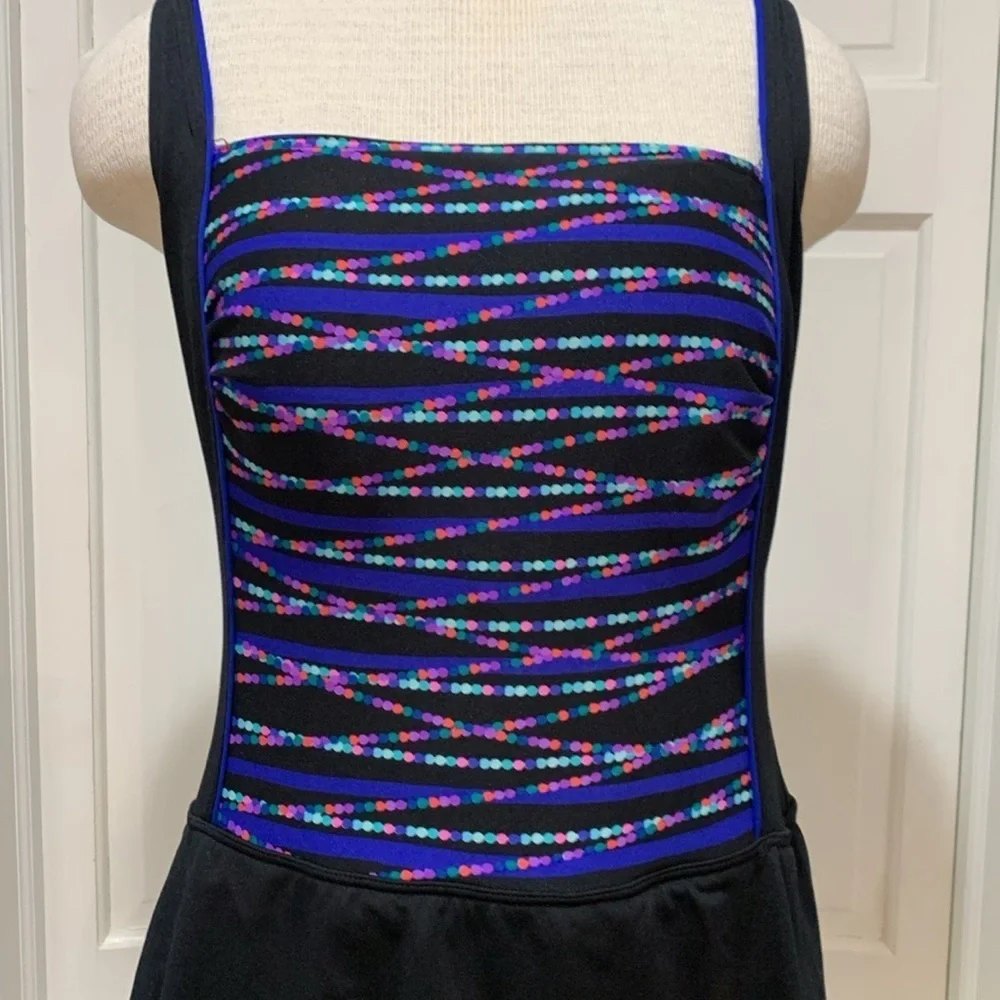 Gabar sz 14 black one piece swim dress